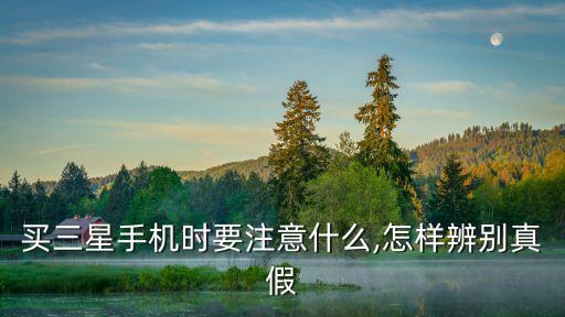 買三星手機時要注意什么,怎樣辨別真假