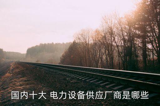 國(guó)內(nèi)十大 電力設(shè)備供應(yīng)廠商是哪些