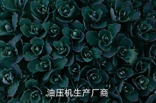 油壓機生產(chǎn)廠商