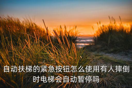 自動扶梯的緊急按鈕怎么使用有人摔倒時電梯會自動暫停嗎
