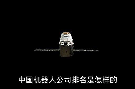 中國機器人公司排名是怎樣的