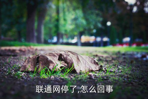  聯(lián)通網(wǎng)停了,怎么回事