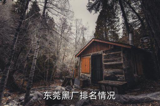 東莞黑廠排名情況