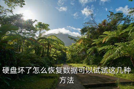 硬盤壞了怎么恢復(fù)數(shù)據(jù)可以試試這幾種方法