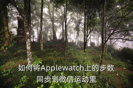 如何將Applewatch上的步數(shù)同步到微信運(yùn)動(dòng)里