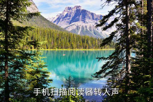 手機掃描閱讀器轉(zhuǎn)人聲