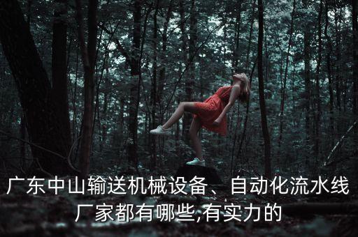 廣東中山輸送機(jī)械設(shè)備、自動(dòng)化流水線廠家都有哪些,有實(shí)力的
