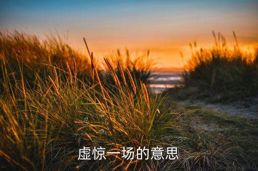 虛驚一場的意思