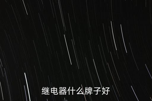 繼電器什么牌子好