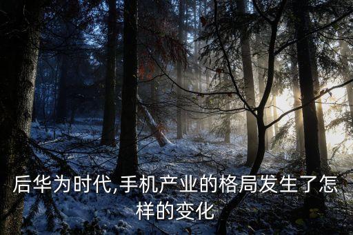 后華為時代,手機產(chǎn)業(yè)的格局發(fā)生了怎樣的變化
