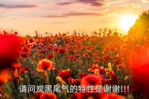 請問炭黑尾氣的特性是謝謝!!!
