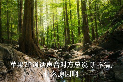 蘋(píng)果7P通話(huà)聲音對(duì)方總說(shuō) 聽(tīng)不清,什么原因啊