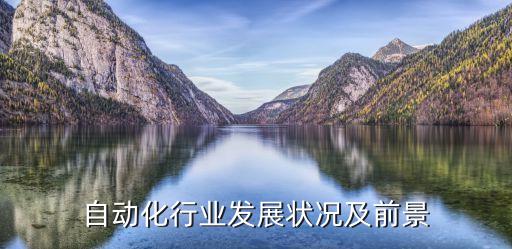 自動化行業(yè)發(fā)展?fàn)顩r及前景