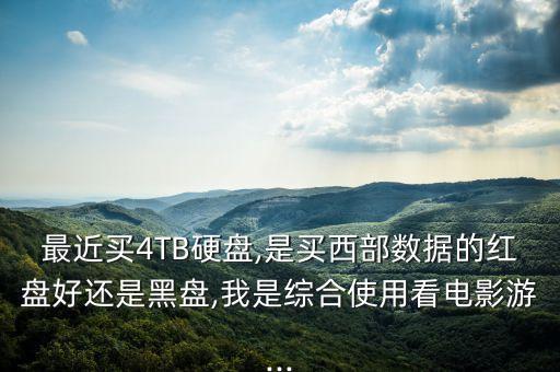 最近買4TB硬盤,是買西部數(shù)據(jù)的紅盤好還是黑盤,我是綜合使用看電影游...