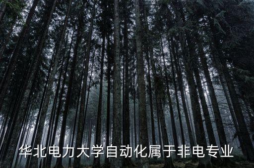 華北電力大學(xué)自動化屬于非電專業(yè)