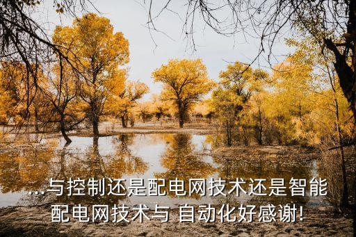 ...與控制還是配電網(wǎng)技術(shù)還是智能配電網(wǎng)技術(shù)與 自動(dòng)化好感謝!