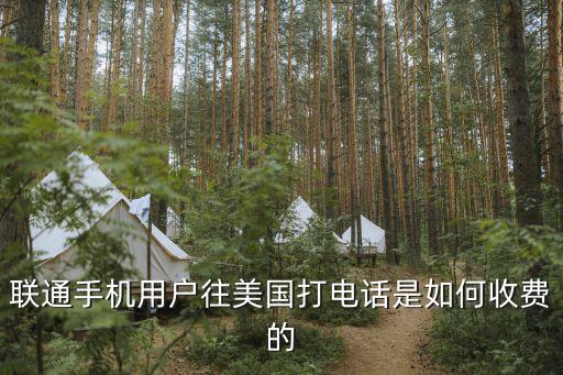 聯(lián)通手機(jī)用戶往美國(guó)打電話是如何收費(fèi)的