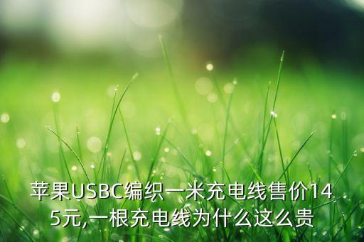 蘋果USBC編織一米充電線售價(jià)145元,一根充電線為什么這么貴