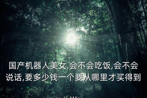 國(guó)產(chǎn)機(jī)器人美女,會(huì)不會(huì)吃飯,會(huì)不會(huì)說(shuō)話,要多少錢(qián)一個(gè)要從哪里才買(mǎi)得到...