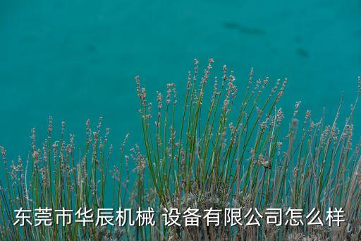 東莞市華辰機械 設(shè)備有限公司怎么樣
