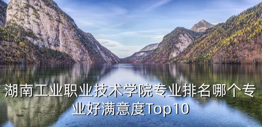 湖南工業(yè)職業(yè)技術(shù)學(xué)院專業(yè)排名哪個專業(yè)好滿意度Top10
