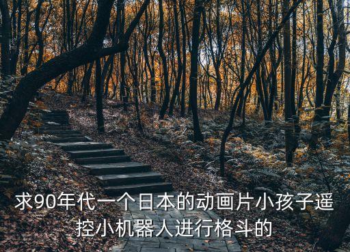 求90年代一個日本的動畫片小孩子遙控小機(jī)器人進(jìn)行格斗的