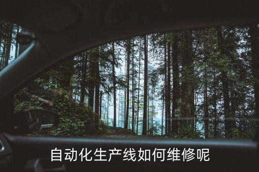 自動(dòng)化生產(chǎn)線如何維修呢