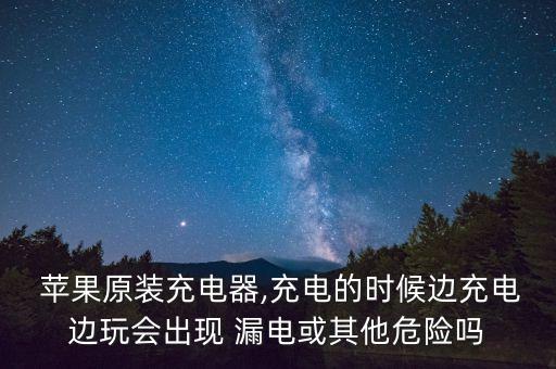  蘋果原裝充電器,充電的時候邊充電邊玩會出現(xiàn) 漏電或其他危險嗎
