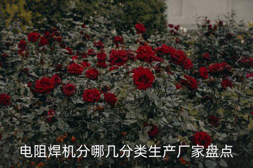 電阻焊機分哪幾分類生產(chǎn)廠家盤點