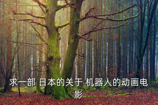求一部 日本的關(guān)于 機(jī)器人的動(dòng)畫(huà)電影