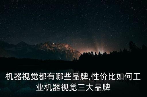 機(jī)器視覺都有哪些品牌,性價(jià)比如何工業(yè)機(jī)器視覺三大品牌