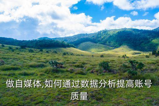 新媒體數(shù)據(jù)分析怎么做,新媒體運(yùn)營怎么做?數(shù)據(jù)分析有哪些?