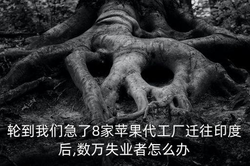 輪到我們急了8家蘋果代工廠遷往印度后,數(shù)萬失業(yè)者怎么辦