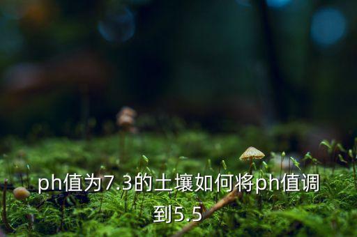 ph值為7.3的土壤如何將ph值調(diào)到5.5