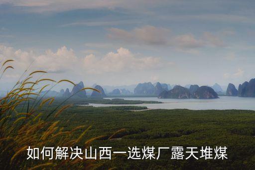 如何解決山西一選煤廠露天堆煤