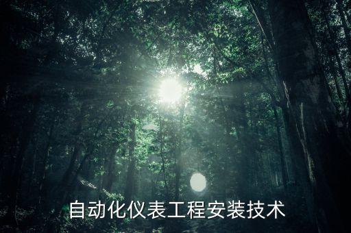  自動化儀表工程安裝技術(shù)