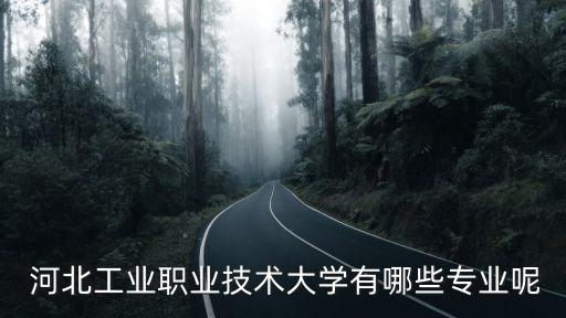  河北工業(yè)職業(yè)技術(shù)大學(xué)有哪些專業(yè)呢