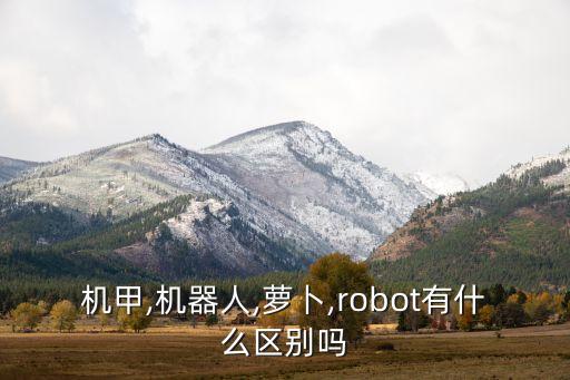種蘿卜機(jī)器人,機(jī)器人蘿卜片為何叫機(jī)甲蘿卜?
