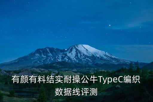 有顏有料結(jié)實(shí)耐操公牛TypeC編織數(shù)據(jù)線評(píng)測(cè)