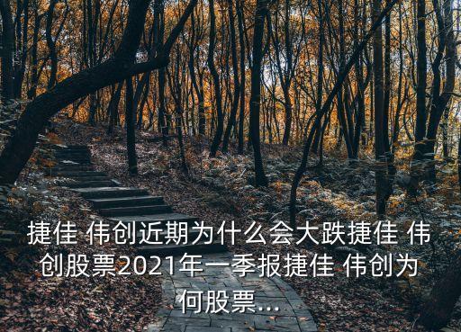 捷佳 偉創(chuàng)近期為什么會大跌捷佳 偉創(chuàng)股票2021年一季報捷佳 偉創(chuàng)為何股票...