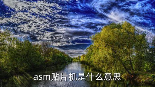 asm貼片機(jī)是什么意思