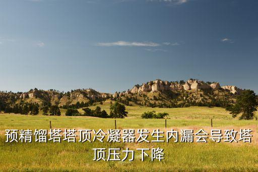 預(yù)精餾塔塔頂冷凝器發(fā)生內(nèi)漏會(huì)導(dǎo)致塔頂壓力下降