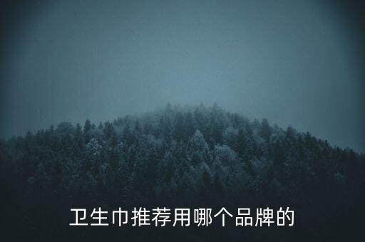 衛(wèi)生巾推薦用哪個品牌的