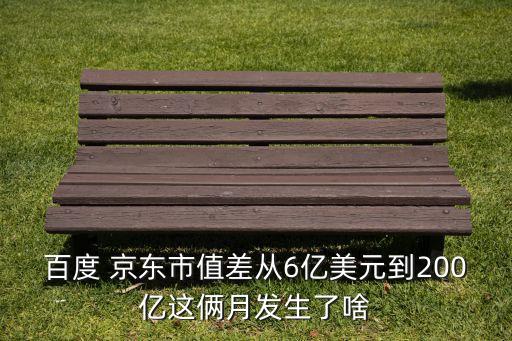 百度 京東市值差從6億美元到200億這倆月發(fā)生了啥