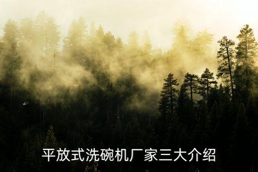 平放式洗碗機(jī)廠家三大介紹