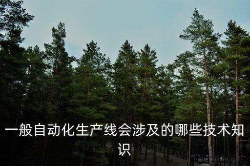 一般自動(dòng)化生產(chǎn)線會(huì)涉及的哪些技術(shù)知識(shí)