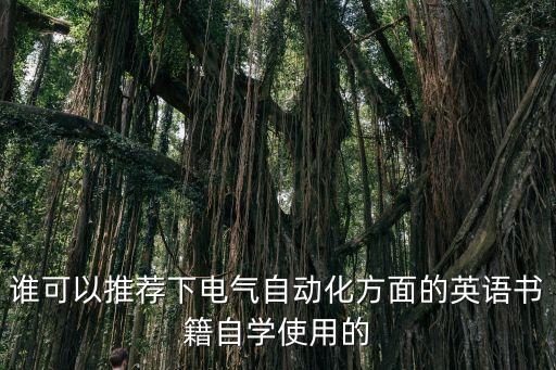 誰(shuí)可以推薦下電氣自動(dòng)化方面的英語(yǔ)書(shū)籍自學(xué)使用的