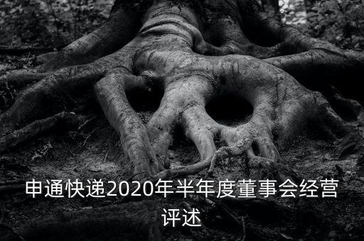 申通快遞2020年半年度董事會(huì)經(jīng)營(yíng)評(píng)述