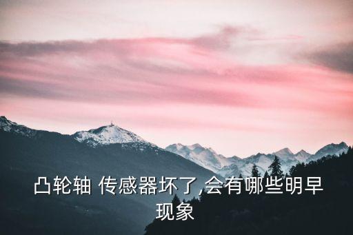  凸輪軸 傳感器壞了,會(huì)有哪些明早現(xiàn)象