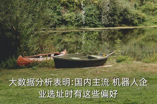 大數(shù)據(jù)分析表明:國內(nèi)主流 機(jī)器人企業(yè)選址時有這些偏好